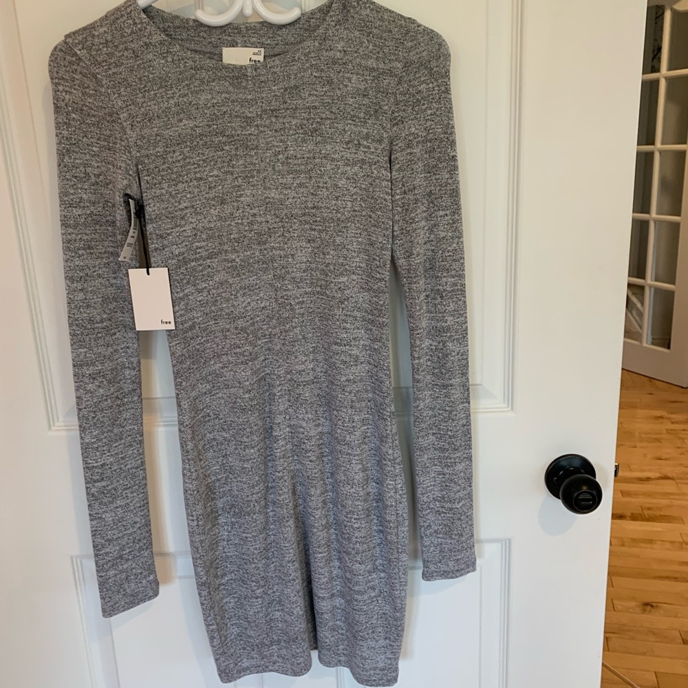 Wilfred Long Sleeve Gray Dress